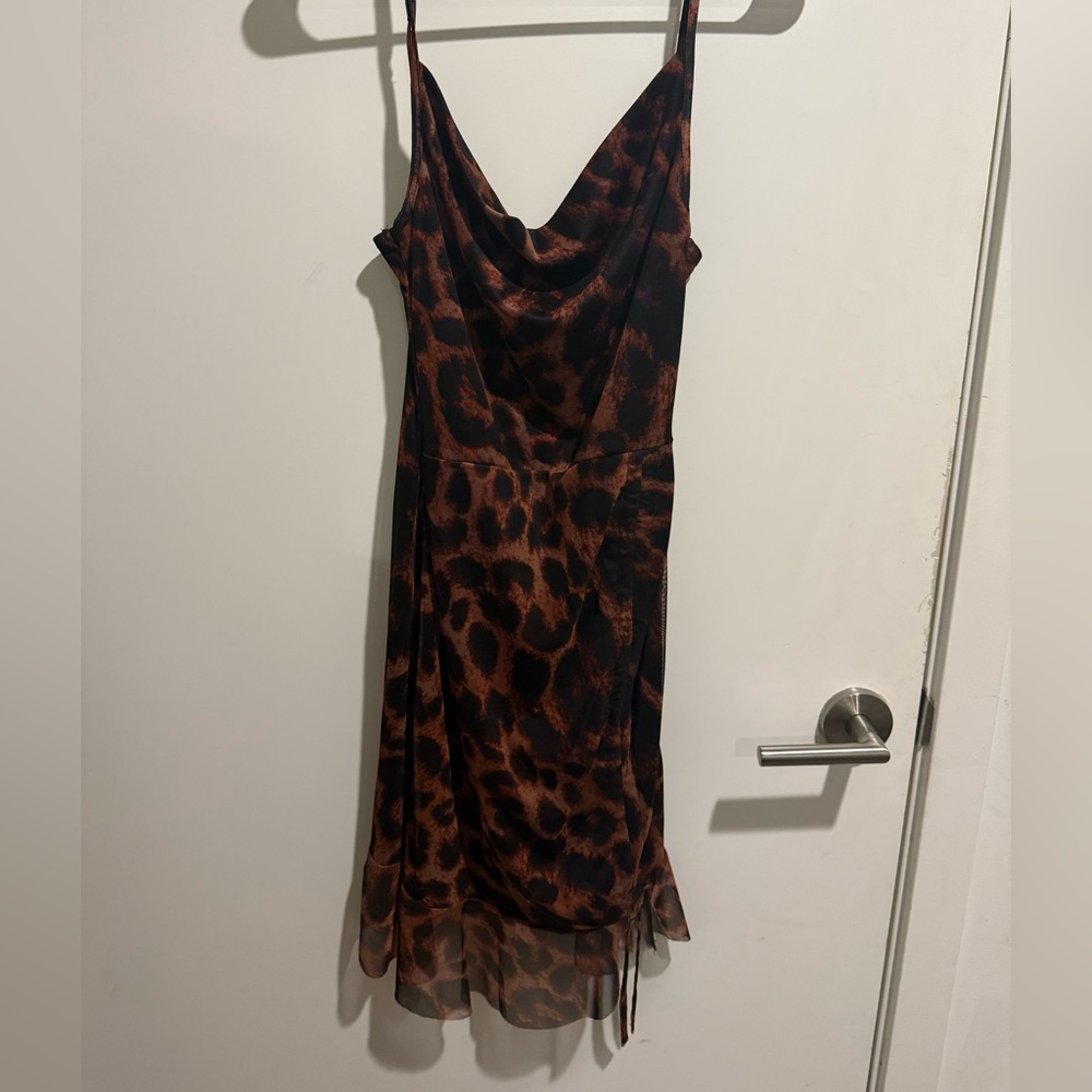 PrettyLittleThing Cheetah Print Dress